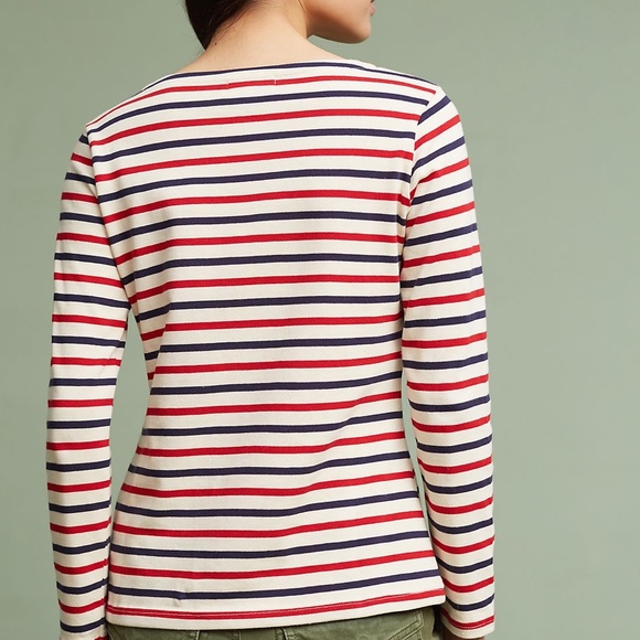 Anthropologie Maison Labiche Paradise Striped Mariniere Top - Picture 7 of 9